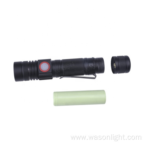 New arrival EDC dual Micro USB rechargeable strong light fleshlight linterna adjustable focus high beam torch led flashlight